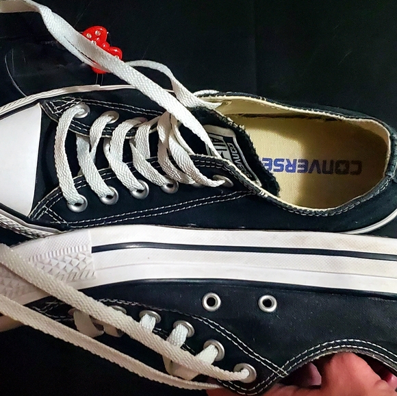 plain black converse shoes
